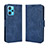 Leather Case Stands Flip Cover Holder BY3 for Realme 9 4G Blue