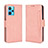 Leather Case Stands Flip Cover Holder BY3 for Realme 9 4G Pink