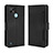 Leather Case Stands Flip Cover Holder BY3 for Realme C21 Black