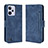 Leather Case Stands Flip Cover Holder BY3 for Realme C31 Blue