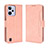 Leather Case Stands Flip Cover Holder BY3 for Realme C31 Pink