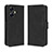 Leather Case Stands Flip Cover Holder BY3 for Realme C55 Black