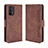 Leather Case Stands Flip Cover Holder BY3 for Realme GT 5G Brown