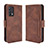 Leather Case Stands Flip Cover Holder BY3 for Realme GT Master 5G Brown