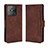 Leather Case Stands Flip Cover Holder BY3 for Realme Narzo 50A Brown