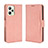 Leather Case Stands Flip Cover Holder BY3 for Realme Narzo 50A Prime Pink