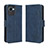 Leather Case Stands Flip Cover Holder BY3 for Realme Narzo 50i Prime Blue