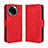 Leather Case Stands Flip Cover Holder BY3 for Realme V50 5G Red