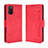 Leather Case Stands Flip Cover Holder BY3 for Samsung Galaxy A02s Red