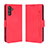 Leather Case Stands Flip Cover Holder BY3 for Samsung Galaxy A04s Red