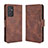 Leather Case Stands Flip Cover Holder BY3 for Samsung Galaxy A05s Brown