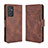 Leather Case Stands Flip Cover Holder BY3 for Samsung Galaxy A15 4G Brown