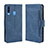 Leather Case Stands Flip Cover Holder BY3 for Samsung Galaxy A20s Blue