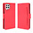 Leather Case Stands Flip Cover Holder BY3 for Samsung Galaxy A22 4G Red