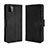 Leather Case Stands Flip Cover Holder BY3 for Samsung Galaxy A22 5G Black