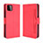 Leather Case Stands Flip Cover Holder BY3 for Samsung Galaxy A22 5G Red
