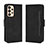 Leather Case Stands Flip Cover Holder BY3 for Samsung Galaxy A23 4G Black