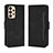 Leather Case Stands Flip Cover Holder BY3 for Samsung Galaxy A23 5G Black