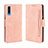 Leather Case Stands Flip Cover Holder BY3 for Samsung Galaxy A50S Pink