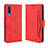 Leather Case Stands Flip Cover Holder BY3 for Samsung Galaxy A50S Red