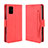 Leather Case Stands Flip Cover Holder BY3 for Samsung Galaxy A71 4G A715 Red