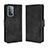 Leather Case Stands Flip Cover Holder BY3 for Samsung Galaxy A72 4G Black