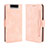 Leather Case Stands Flip Cover Holder BY3 for Samsung Galaxy A80 Pink