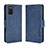 Leather Case Stands Flip Cover Holder BY3 for Samsung Galaxy F02S SM-E025F Blue