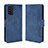 Leather Case Stands Flip Cover Holder BY3 for Samsung Galaxy F52 5G Blue