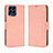 Leather Case Stands Flip Cover Holder BY3 for Samsung Galaxy M33 5G Pink