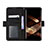 Leather Case Stands Flip Cover Holder BY3 for Samsung Galaxy S24 Ultra 5G