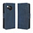 Leather Case Stands Flip Cover Holder BY3 for Sharp Aquos R8 Blue