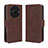 Leather Case Stands Flip Cover Holder BY3 for Sharp Aquos R8s Pro Brown