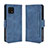 Leather Case Stands Flip Cover Holder BY3 for Sharp Aquos Sense6 Blue