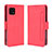 Leather Case Stands Flip Cover Holder BY3 for Sharp Aquos Sense6 Red