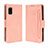 Leather Case Stands Flip Cover Holder BY3 for Sharp Aquos wish Pink