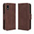 Leather Case Stands Flip Cover Holder BY3 for Sharp Aquos wish3