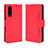 Leather Case Stands Flip Cover Holder BY3 for Sharp Aquos Zero5G basic Red