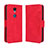 Leather Case Stands Flip Cover Holder BY3 for Sharp Rouvo V Red