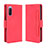 Leather Case Stands Flip Cover Holder BY3 for Sony Xperia 10 III Lite Red