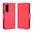 Leather Case Stands Flip Cover Holder BY3 for Sony Xperia 5 III SO-53B Red