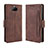 Leather Case Stands Flip Cover Holder BY3 for Sony Xperia 8 Lite Brown