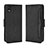 Leather Case Stands Flip Cover Holder BY3 for Sony Xperia Ace III Black