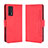 Leather Case Stands Flip Cover Holder BY3 for Vivo iQOO 7 India 5G Red