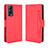 Leather Case Stands Flip Cover Holder BY3 for Vivo iQOO Z3 5G Red