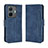 Leather Case Stands Flip Cover Holder BY3 for Vivo iQOO Z6 Pro 5G Blue