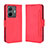 Leather Case Stands Flip Cover Holder BY3 for Vivo iQOO Z6 Pro 5G Red