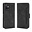 Leather Case Stands Flip Cover Holder BY3 for Vivo T1 5G India Black