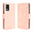 Leather Case Stands Flip Cover Holder BY3 for Vivo V21e 4G Pink