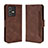 Leather Case Stands Flip Cover Holder BY3 for Vivo V23 Pro 5G Brown